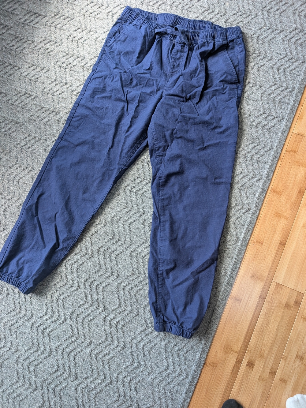 Lands' End Big Boy Jogger Pants in Navy Blue, 2 Identical Pairs For This Listing